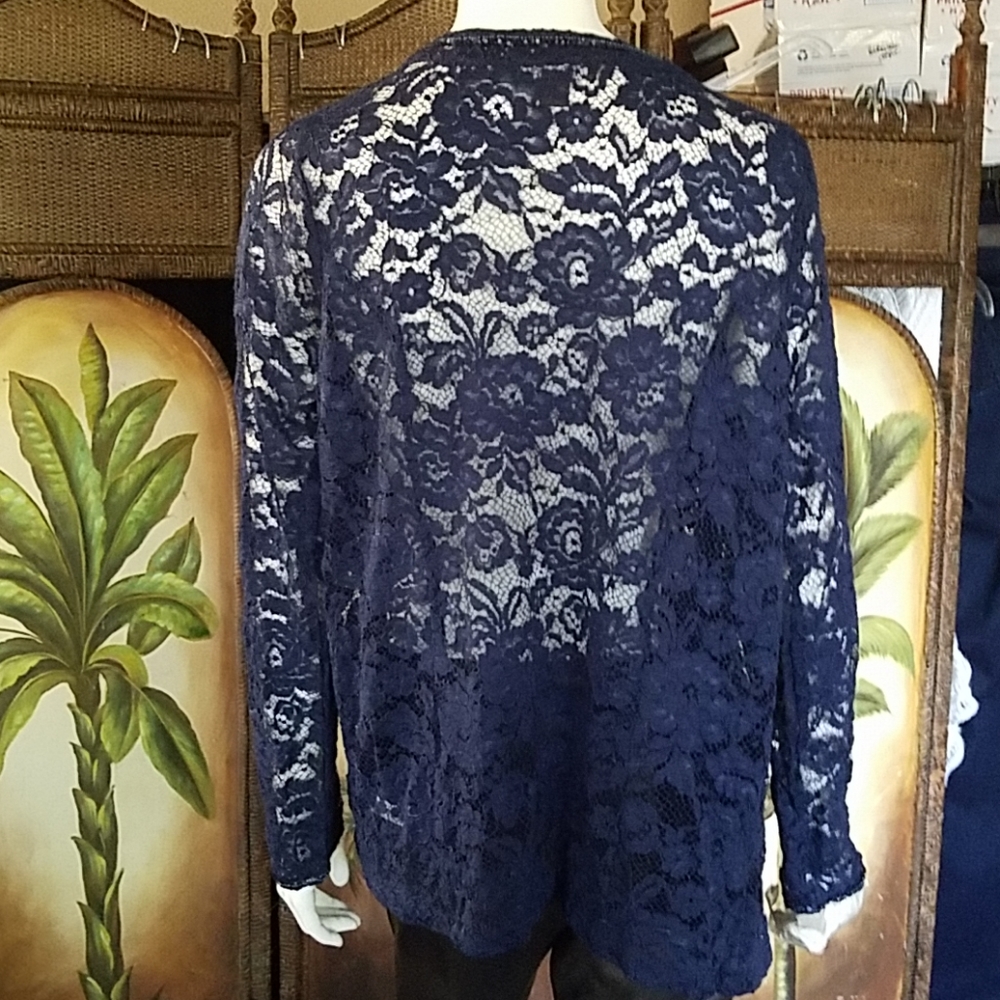 B2G1 Roaman's Blue lace with sequin detail - Picture 2 of 8